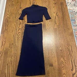 Reformation Navy co-rd set size XS